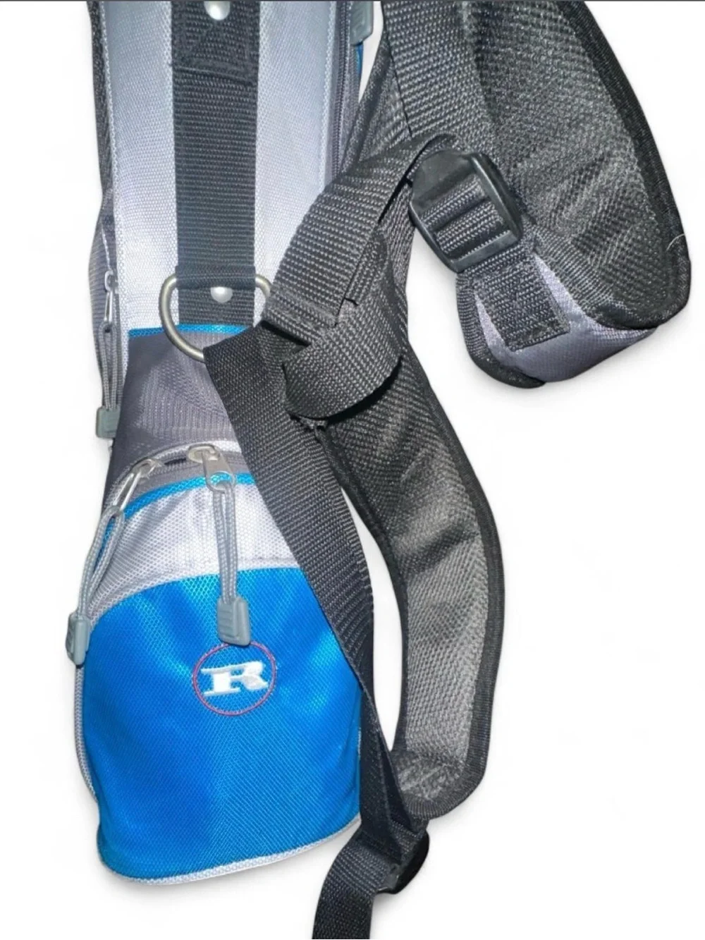 Men's Gray and Blue Golf Carry Bag - Lightweight Travel Golf Bag